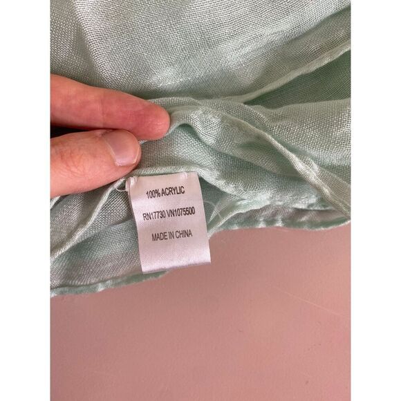 Seafoam Green Infinity Scarf - Picture 5 of 5